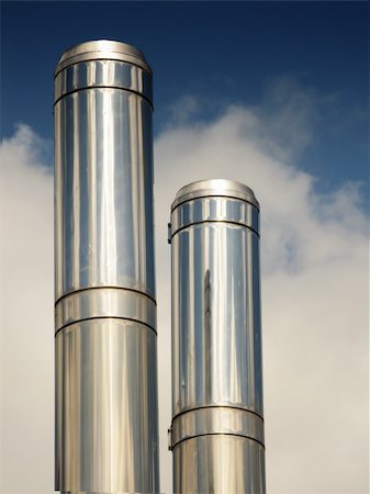 simsearch:400-05908531,k - Industrial smoke stacks Stock Photo - Budget Royalty-Free & Subscription, Code: 400-04570830