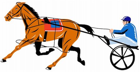 Vector art on horse racing Stock Photo - Budget Royalty-Free & Subscription, Code: 400-04571625