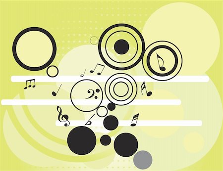 simsearch:400-04084371,k - tunes with circles pattern, vector wallpaper Stock Photo - Budget Royalty-Free & Subscription, Code: 400-04571995