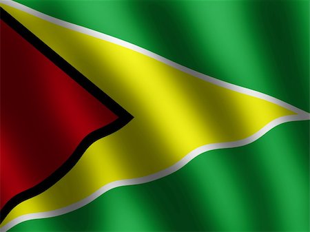 patriotic symobls shiny Flag of Guyana, banner Foto de stock - Super Valor sin royalties y Suscripción, Código: 400-04572844