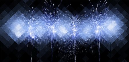 simsearch:400-04573554,k - Digitally enhanced firework. Ice effect on digital background. Banner (panorama) format. Stock Photo - Budget Royalty-Free & Subscription, Code: 400-04573547