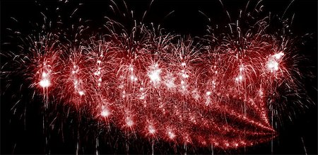 simsearch:400-04573554,k - Digitally enhanced firework. Fractal forming fireworks background. Banner (panorama) format. Stock Photo - Budget Royalty-Free & Subscription, Code: 400-04573543