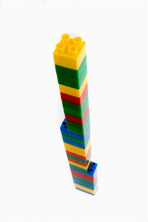 simsearch:400-06097126,k - A tower of toy building blocks Stock Photo - Budget Royalty-Free & Subscription, Code: 400-04581132