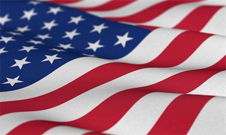 simsearch:400-06086537,k - Flag of the USA waving in the wind with very shallow depth of field Stock Photo - Budget Royalty-Free & Subscription, Code: 400-04594143