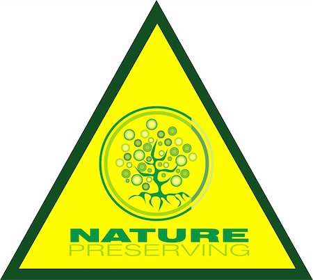 simsearch:400-04597943,k - Nature preservating tree triangle icon Stock Photo - Budget Royalty-Free & Subscription, Code: 400-04597953