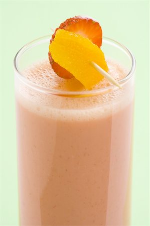 simsearch:824-07586355,k - delicious refreshing strawberry orange banana milkshake natural isolated Stock Photo - Budget Royalty-Free & Subscription, Code: 400-04590699