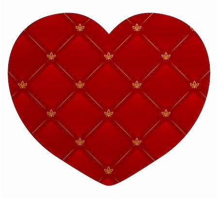 simsearch:400-05077687,k - Vector illustration of a leather textured heart Stock Photo - Budget Royalty-Free & Subscription, Code: 400-04590819