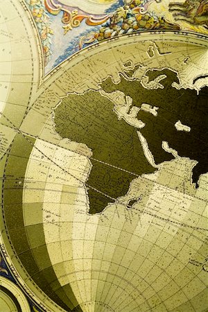 World map on old paper. Stock Photo - Budget Royalty-Free & Subscription, Code: 400-04592686