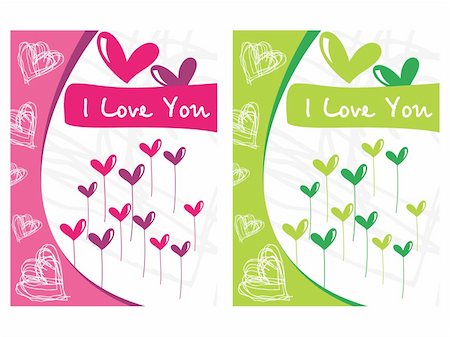 simsearch:400-04593420,k - beautiful design pair of heart vector Stock Photo - Budget Royalty-Free & Subscription, Code: 400-04593437
