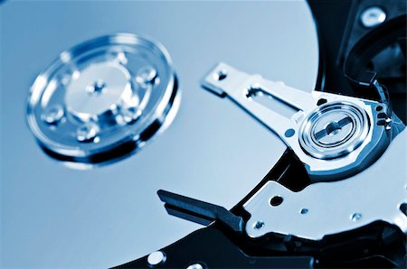 simsearch:400-05252692,k - Closeup of hard disk drive internal components Stock Photo - Budget Royalty-Free & Subscription, Code: 400-04605493