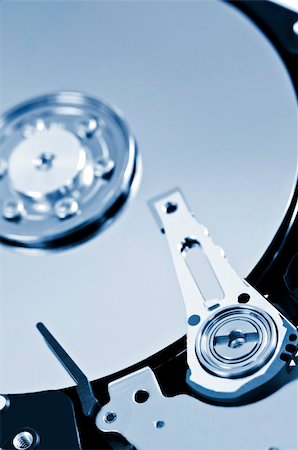 simsearch:400-05252692,k - Closeup of hard disk drive internal components Stock Photo - Budget Royalty-Free & Subscription, Code: 400-04607260