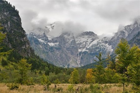 simsearch:400-05135647,k - View to the Totes Gebirge Mountains from to Almsee, Almtal valley, Austria Stock Photo - Budget Royalty-Free & Subscription, Code: 400-04607511
