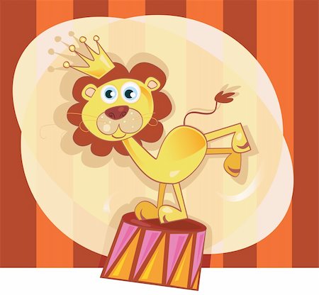 simsearch:400-04227154,k - Trained lion acts in circus show Stock Photo - Budget Royalty-Free & Subscription, Code: 400-04607629