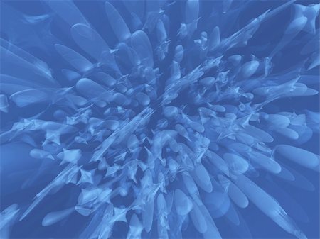 simsearch:400-05165849,k - Pure dreamy organic blue abstract structure - rendered background Photographie de stock - Aubaine LD & Abonnement, Code: 400-04608626