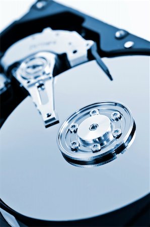 simsearch:400-05252692,k - Closeup of hard disk drive internal components Stock Photo - Budget Royalty-Free & Subscription, Code: 400-04608833
