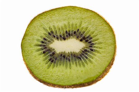 simsearch:400-06513460,k - Ripe kiwi isolated on white Stock Photo - Budget Royalty-Free & Subscription, Code: 400-04609099