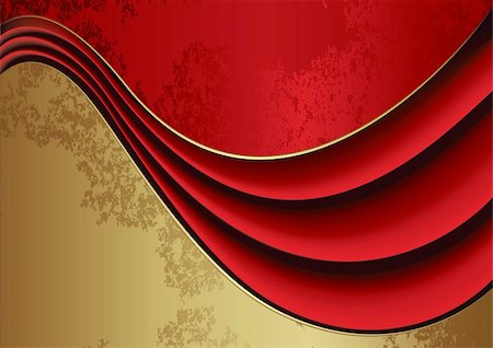 red and gold fabric for curtains - Red and gold velvet background for your business artwork. Stock Photo - Budget Royalty-Free & Subscription, Code: 400-04600563