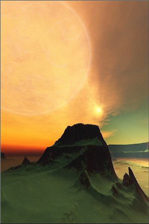 simsearch:400-04296357,k - Cosmic landscape on another world. Stock Photo - Budget Royalty-Free & Subscription, Code: 400-04600984