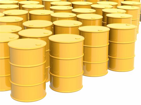 simsearch:400-05002911,k - Many tanks of yellow color. Objects over white Stock Photo - Budget Royalty-Free & Subscription, Code: 400-04602465
