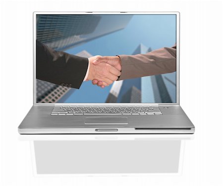 simsearch:400-04609965,k - Two Business Men Shaking Hands in Agreement Stock Photo - Budget Royalty-Free & Subscription, Code: 400-04602488