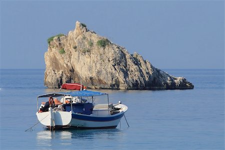 simsearch:400-05254289,k - Fishing boat in the ionian sea in Greece Stock Photo - Budget Royalty-Free & Subscription, Code: 400-04615049