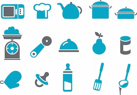 pacifier icon - Vector icons pack - Blue Series, food collection Stock Photo - Budget Royalty-Free & Subscription, Code: 400-04615281