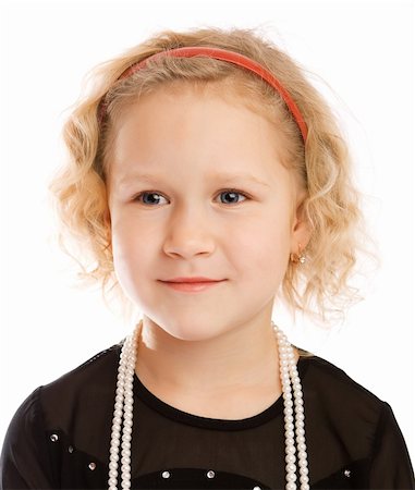 simsearch:400-04875091,k - Portrait of a thoughtful blond preschool girl Stock Photo - Budget Royalty-Free & Subscription, Code: 400-04615764