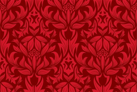 simsearch:400-04090489,k - Damask seamless vector background.  For easy making seamless pattern just drag all group into swatches bar, and use it for filling any contours. Stock Photo - Budget Royalty-Free & Subscription, Code: 400-04615935