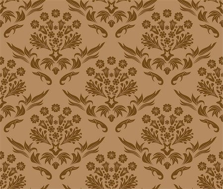 simsearch:400-04090489,k - Damask seamless vector background.  For easy making seamless pattern just drag all group into swatches bar, and use it for filling any contours. Stock Photo - Budget Royalty-Free & Subscription, Code: 400-04615938