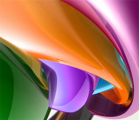 simsearch:400-04619993,k - Abstract wallpaper background illustration of smooth glossy colors Stock Photo - Budget Royalty-Free & Subscription, Code: 400-04616641