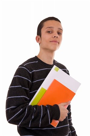 simsearch:400-04704759,k - Young smiling student with colorful books Stock Photo - Budget Royalty-Free & Subscription, Code: 400-04617993