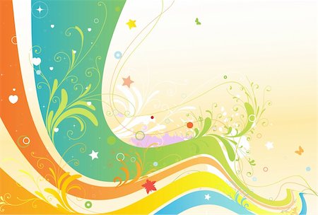 simsearch:400-06084681,k - Vector illustration of style floral spring background Foto de stock - Super Valor sin royalties y Suscripción, Código: 400-04624480