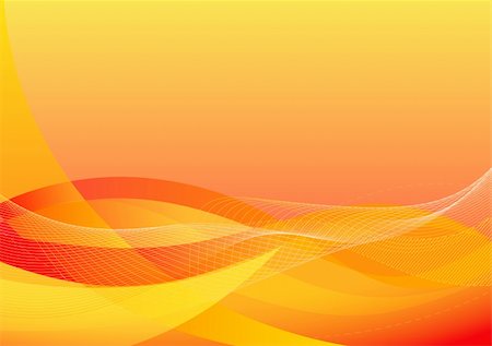 simsearch:400-04213608,k - Vector illustration - abstract background made of orange splashes and curved lines Stock Photo - Budget Royalty-Free & Subscription, Code: 400-04625618