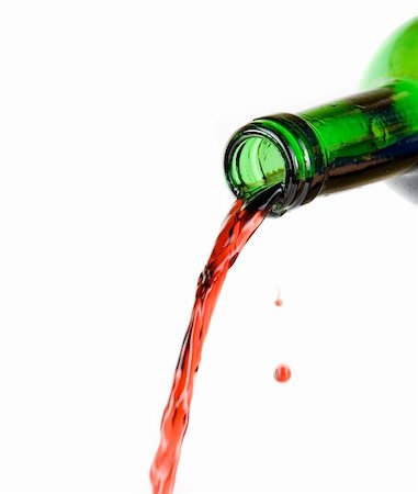 simsearch:400-04558755,k - Wine being poured from a bottle isolated on white background Stock Photo - Budget Royalty-Free & Subscription, Code: 400-04627917