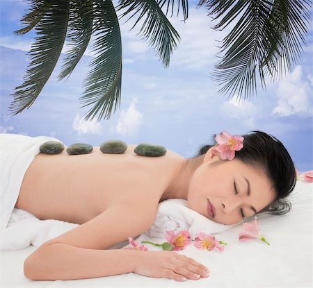 simsearch:400-05352124,k - A beautiful and sexy Asian woman being pampered at a spa Stock Photo - Budget Royalty-Free & Subscription, Code: 400-04629116