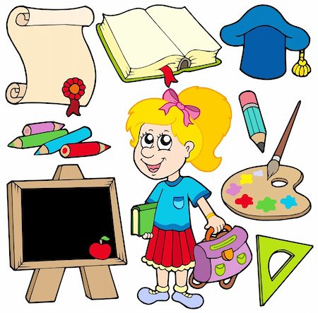 simsearch:400-04311432,k - Back to school collection 2 - vector illustration. Stock Photo - Budget Royalty-Free & Subscription, Code: 400-04620846