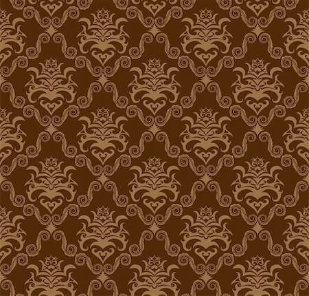 simsearch:400-04090489,k - Damask seamless vector background.  For easy making seamless pattern just drag all group into swatches bar, and use it for filling any contours. Stock Photo - Budget Royalty-Free & Subscription, Code: 400-04634494