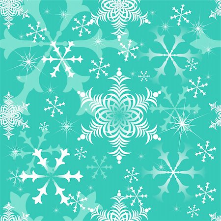 simsearch:400-04642641,k - Abstract seamless blue background with snowflakes (vector) Stock Photo - Budget Royalty-Free & Subscription, Code: 400-04634603