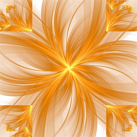 simsearch:400-05171637,k - Abstract elegance background. Orange - white palette. Raster fractal graphics. Stock Photo - Budget Royalty-Free & Subscription, Code: 400-04634984
