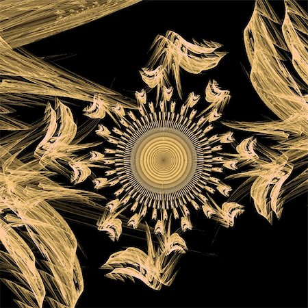 simsearch:400-05171637,k - Abstract elegance background. Yellow - black palette. Raster fractal graphics. Stock Photo - Budget Royalty-Free & Subscription, Code: 400-04635940