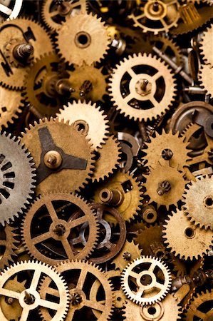 Macro detail of old gears Stock Photo - Budget Royalty-Free & Subscription, Code: 400-04636252