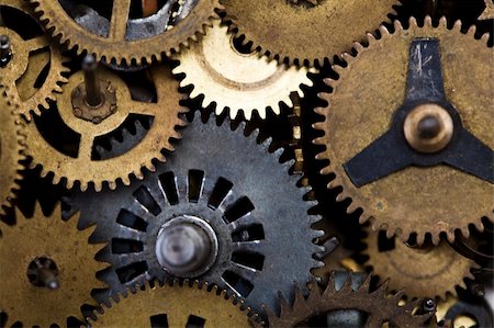 Macro detail of old gears Stock Photo - Budget Royalty-Free & Subscription, Code: 400-04636262