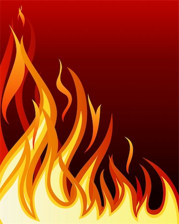 simsearch:400-04159167,k - Inferno fire vector background for design use Stock Photo - Budget Royalty-Free & Subscription, Code: 400-04636315