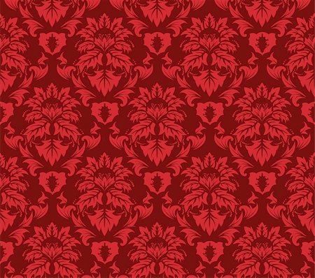 simsearch:400-04090489,k - Damask seamless vector background.  For easy making seamless pattern just drag all group into swatches bar, and use it for filling any contours. Stock Photo - Budget Royalty-Free & Subscription, Code: 400-04636311