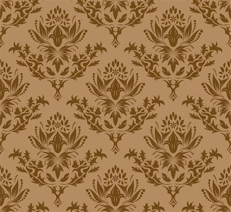 simsearch:400-04090489,k - Damask seamless vector background.  For easy making seamless pattern just drag all group into swatches bar, and use it for filling any contours. Stock Photo - Budget Royalty-Free & Subscription, Code: 400-04636312