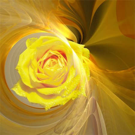 simsearch:400-05171637,k - Abstract elegance background. Yellow - orange palette. Combined raster fractal graphics and photo. Stock Photo - Budget Royalty-Free & Subscription, Code: 400-04637232