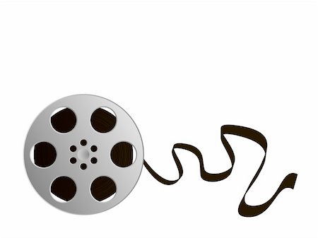 simsearch:400-05752941,k - Illustration of a film reel. Available in jpeg and eps8 formats. Photographie de stock - Aubaine LD & Abonnement, Code: 400-04637963