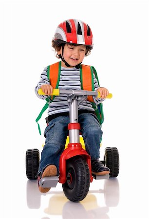little boy riding bicycle Stock Photo - Budget Royalty-Free & Subscription, Code: 400-04638231