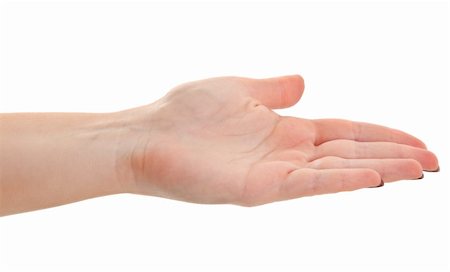 simsearch:400-04586134,k - female hand holding an invisible object on white Stock Photo - Budget Royalty-Free & Subscription, Code: 400-04638376