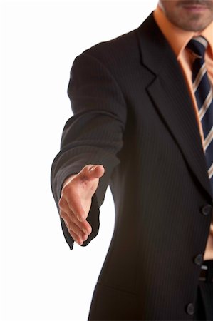 simsearch:400-04434336,k - Businessman holding hand for handshake into camera after signing a contract Stock Photo - Budget Royalty-Free & Subscription, Code: 400-04630740